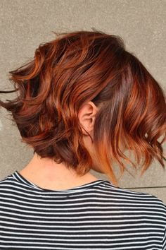 Copper And Brown Hair, Fall Copper Hair, Highlights For Fall, Red Hair Copper, Red Highlights In Brown Hair, Short Hair Highlights, Natural Red Hair, Copper Highlights, Cute Hair Colors