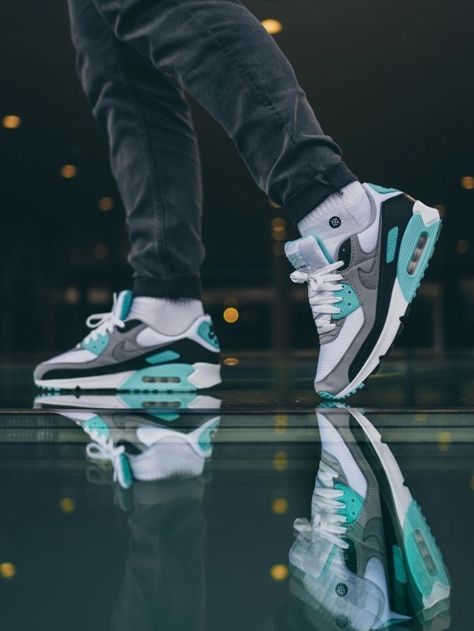 Nike Air Max 90 Mint by jayorjay Nike Air Max 90 Outfit Men, Nike Air Max 90 Outfit, Nike Airmax Plus, Nike Airmax 90, Nikes Nike, Nike Airmax 95, Zapatillas Jordan Retro, Air Max 93, Air Max 180