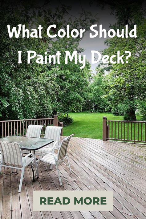 Are you wondering what color to paint your deck? Choosing the right color can transform your outdoor space. Consider the feel you want to achieve - cozy, vibrant, or stylish. Lighter colors can make a small deck feel more spacious, while darker hues add elegance. Take inspiration from your home's exterior or natural surroundings. Remember, the color you choose should reflect your personal style and create a welcoming outdoor oasis for relaxation and entertaining. Enjoy creating a beautiful deck Painted Back Deck, Deck Colors For Dark Brown House, Outdoor Deck Color Ideas, Deck Update On A Budget, Deck Colors Ideas Paint Tan House, Deck Colors For White House, Deck Colors For Gray House, Deck Colors For Tan House, Painted Decks Colors Ideas