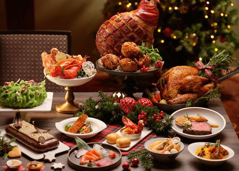 Christmas dining guide 2021: Festive menus & buffets | Honeycombers Food Menu Ideas, Christmas Food Photography, Xmas Menu, Christmas Buffet, Christmas Meal, Food Videography, Christmas Turkey, Christmas Dinner Menu, Christmas Ham