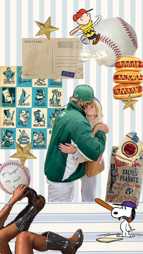 baseball girlfriend aesthetic vintage collage eclectic Baseball Collage, Baseball Aesthetic, Girlfriend Aesthetic, Baseball Girlfriend, Collage Book, Vintage Collage, Vintage Baseball, Aesthetic Vintage, Baseball