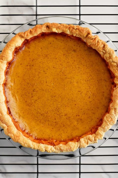 A homemade Pumpkin Pie is a must at every holiday dinner from Thanksgiving to Christmas! Top with whipped cream and a sprinkle of cinnamon. Pumpkin Pie Recipe With Condensed Milk, Pumpkin Pie With Condensed Milk, Condensed Milk Pumpkin Pie, Pumpkin Pie With Sweetened Condensed, Pie With Condensed Milk, Silk Pie Recipe, Flaky Pie Crust Recipe, Traditional Apple Pie, Pumpkin Pie Recipe Easy