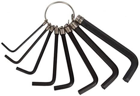 VVS 8 pcs Hexagon Key Wrench Set with Keychain Allen Wrench Bike Repair Tool, L Shape, Wrench Size: 1.5mm, 2mm, 2.5mm, 3mm, 3.5mm, 4mm, 5mm, 6mm (Black) Wrench Sizes, Allen Wrench, Shade Cloth, Bike Repair, Hex Key, Wrench Set, Black Hardware, L Shape, Wrench