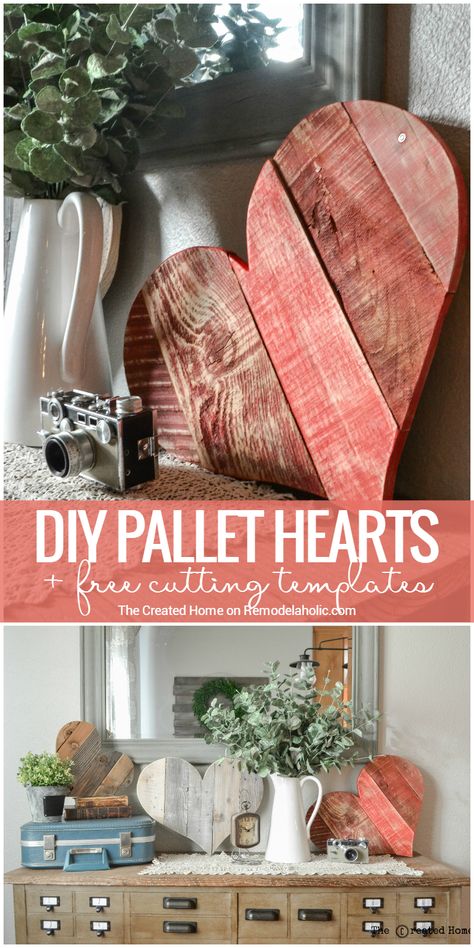 Pallet Heart, Wood Crafting Tools, Recycled Pallets, Cut It Out, Scrap Wood Projects, Pallet Crafts, Diy Holz, Wood Pallet Projects, Wood Hearts