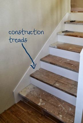 Finishing Stairs, Redo Stairs, Diy Stairs Makeover, Diy Staircase Makeover, Stairs Makeover Ideas, Basement Steps, Wood Stair Treads, Stairs Renovation, Stair Makeover