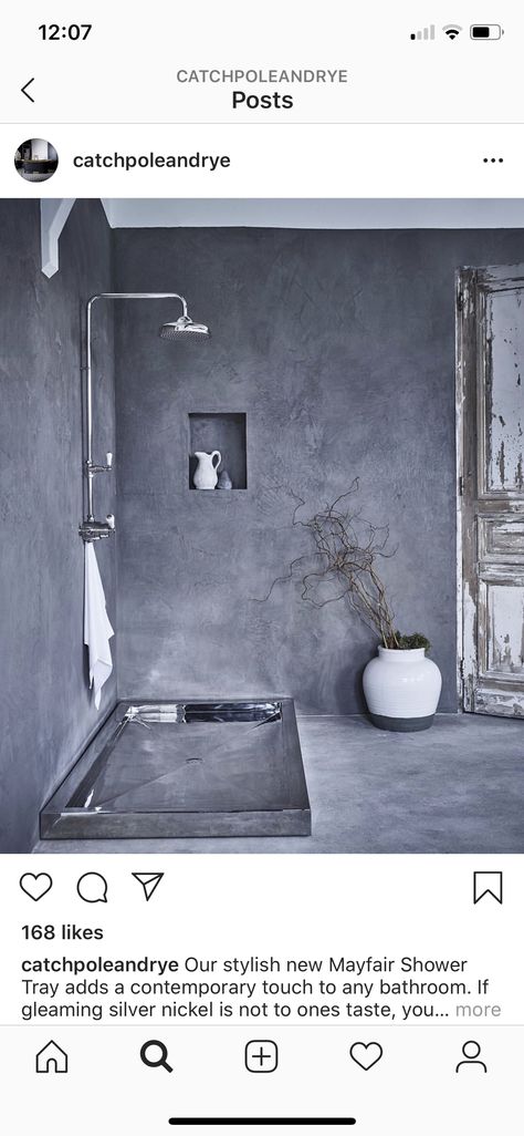 Concrete Shower, Bespoke Bathroom, Concrete Bathroom, Luxury Shower, Budget Bathroom, Shower Tray, Wet Rooms, Shower Room, Shower Head