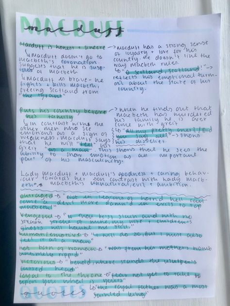 Macbeth Key Quotes And Analysis, Macduff Quotes, Gcse Quotes, Macbeth Notes, Macbeth Analysis, Macbeth Revision, School Poems, Uni Motivation, Studying Vibes