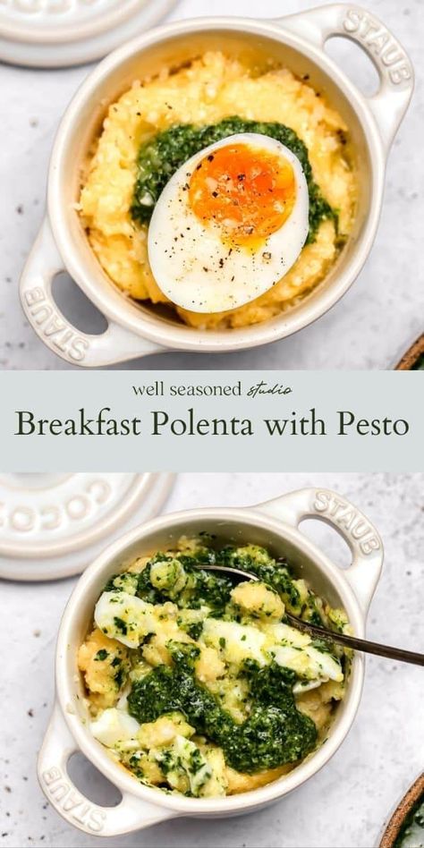 Soft Boiled Egg Breakfast Ideas, Soft Boiled Egg Recipes, Soft Boiled Eggs Breakfast Ideas, Boiled Eggs Breakfast Ideas, Soft Breakfast Foods, Boiled Egg Breakfast Ideas, Brunch Potluck, Breakfast Polenta, Yellow Grits