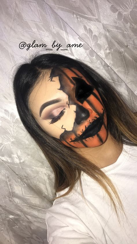 Spooky season 🎃👻 Follow my IG @glam_by_ame Paint Makeup, Face Paint Makeup, Spooky Season, Portrait Tattoo, Face Paint, Make Up, Paint, Makeup