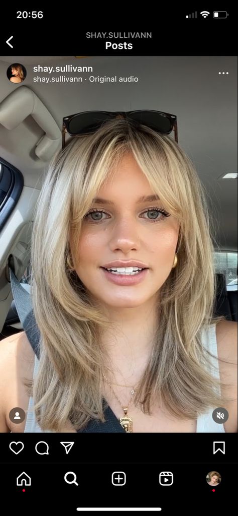 Face Opening Haircuts, Long Bob With Layers And Face Framing, Mid Length Hair With Layers Oval Face, Medium Length Hair With Long Layers And Face Framing Bangs, Framing Layers With Curtain Bangs, Long Layers On Fine Hair, Shaggy Layers With Bangs, Face Framing Layers With Bangs, Bang Inspo