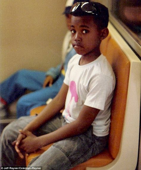 Back in the day: Kanye West is pictured at the young age of nine while enjoying a ride on ... Old Kanye, Kim Kardashian And Kanye West, Washington Dc Metro, Kim And Kanye, Kim Kardashian And Kanye, Rap Aesthetic, Childhood Photos, Hip Hop Rap, I Love Music