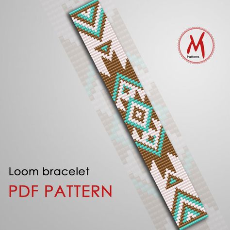 Western Loom Patterns, Native Beading Patterns Design, Seed Bead Loom Bracelets, Looming Patterns, Colour Numbers, Bead Loom Kits, Native Beading Patterns, Bead Loom Designs, Loom Jewelry