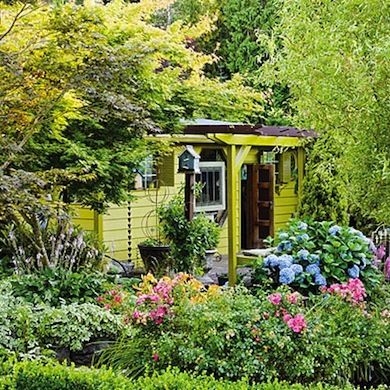 9c38207971b2113bb7fc1c8cd5fd28db Garden Playhouse, Backyard Getaway, Build A Playhouse, Shed Colours, Shed Plan, Recycled Garden, Backyard Sheds, Backyard Shed, Outdoor Sheds