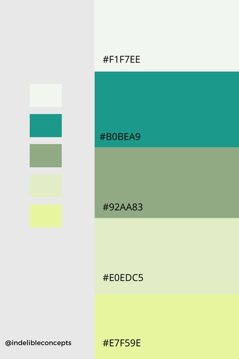 Lime Green, Olive Green, Light Green Color Palette | #green #lightgreen #olivegreen #colorpalette #graphicdesigns #branddesign #colorinsipiration #designtips Bright Olive Green Color Palette, Lime Green Color Combinations, Light Green Color Palette, Olive Green Color Palette, Green Contrast Color, Housing Decor, Palette Green, Teal Branding, Green Color Combinations