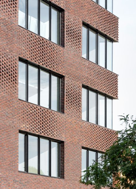 Gallery of Grand Paris Eco-Campus / PERIPHERIQUES Marin+Trottin Architectes - 8 Brick Detailing, Brick Apartment, Brick Roof, Hotel Facade, 2022 Picture, Shigeru Ban, Brick Detail, Brick Architecture, Brick Facade