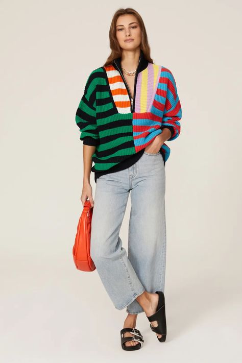 Rent The Runway, Striped Knit, Stripe Sweater, The Hamptons, Work Outfit, Sweater Outfits, Clothing And Shoes, Knitted Sweaters, Knitwear