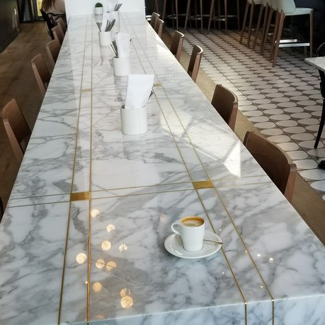 Marble inlay table at Jane Q Inlay Design In Marble, Marble Inlay Designs, Marble Inlay Floor, Marble Inlay Table Top, Marble Inlay Table, Inlay Flooring, Bar Flooring, Inlay Table, Carrara Marble Countertop