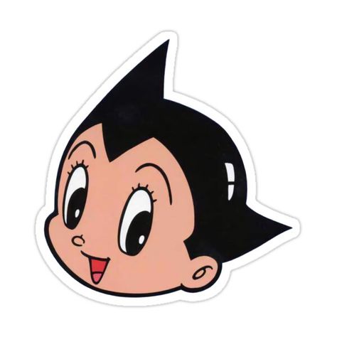 Decorate laptops, Hydro Flasks, cars and more with removable kiss-cut, vinyl decal stickers. Glossy, matte, and transparent options in various sizes. Super durable and water-resistant. Astro Boy: Our collection of merchandise features classic anime designs inspired by beloved shows. Our custom-made products are a must-have for any anime enthusiast, capturing the essence of timeless anime with retro graphics and iconic characters. Whether you're a fan of popular titles or niche classics, our excl Boy Symbol, Anime Designs, Classic Anime, Black And White Cartoon, Boys Sticker, Retro Graphics, Astro Boy, Painting Art Projects, Diy Canvas Art