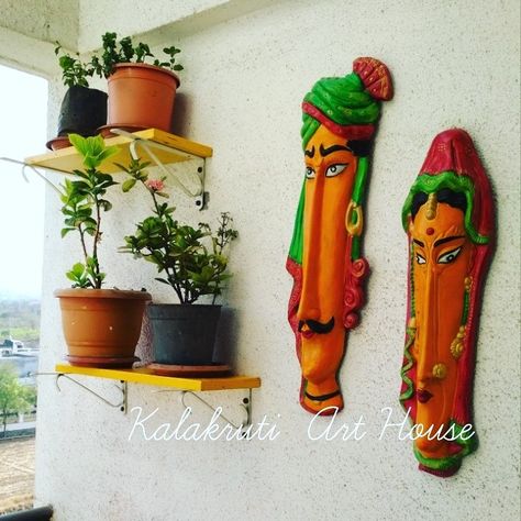 Reception Display, Balcony Makeover, Pot Painting, Lord Siva, Pot Designs, Beautiful Decoration, Decoration Idea, Balcony Decor, Balcony Garden