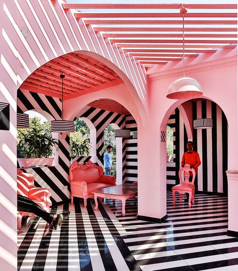 Wes Anderson Design, Estilo Kitsch, City Condo, Fish Eye, Design Hotel, Interior Modern, Pink Party, Wes Anderson, Design Del Prodotto