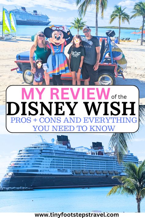 Here's an honest and unbiased breakdown of pros and cons, strengths and weaknesses of the Disney Wish Disney Wish Cruise Tips, Disney Wish Cruise Ship, Disney Wish Cruise, Disney Cruises, Disney Cruise Vacation, Disney Cruise Ships, Disney Wish, Castaway Cay, Deck Party