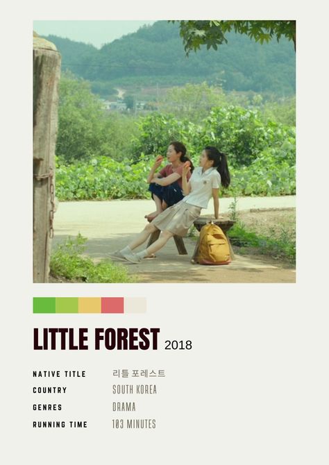 A young woman grows tired of life in the city and returns to her hometown in the countryside. Forest Kdrama, Teen Romance Movies, Kdrama Poster, Life In The City, Little Forest, Grown Women, Romance Movies, Young Woman, South Korea