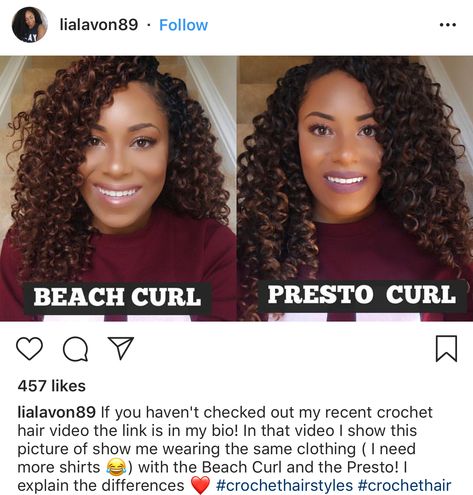 Freetress Beach Curl/ Freetress Presto Curl Presto Curl Crochet Braids, Freetress Beach Curl Crochet, Jamaican Bounce, Knot Hairstyles, Crochet Braids Freetress, Bantu Knot Hairstyles, Twist Cornrows, Crochet Weave, Bantu Knot