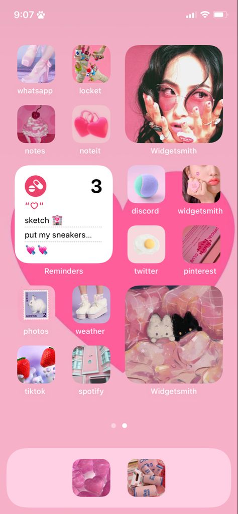 hot pink pop kpop home screen ios 15 update wallpaper trendy tags Hot Pink Phone Theme, Kpop Home Screen, Update Wallpaper, Ios 15, Homescreen Iphone, Homescreen Layout, Phone Themes, Layout Ideas, Home Screen