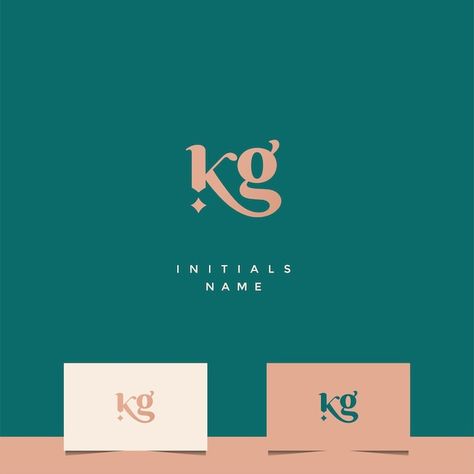 Kg Monogram, Monogram Logo Design, Monogram Logo, Premium Vector, Graphic Resources, Initials, Logo Design, Monogram, ? Logo