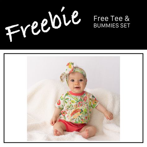 Freebie | Tee + Bummies – Rain City Pattern Company Bummies Sewing Pattern Free, Sewing A Shirt, Sew A Shirt, City Pattern, Sewing Videos, Best Projector, Free Pdf Sewing Patterns, Baby Sewing Patterns, Handy Dandy