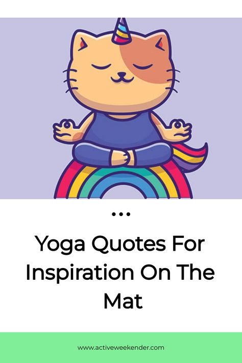 Yoga is more than just fitness. It’s a practice of mindfulness meant to carry you through day-to-day life. Whether you need inspiration for your next yoga practice or your next meeting, these motivational and funny Quotes For Yoga, Funny Yoga Quotes, Yoga Jokes, Class Quotes, Yoga Quotes Funny, Yoga Sculpt, Quotes For Inspiration, Yoga Inspiration Quotes, Yogi Bhajan