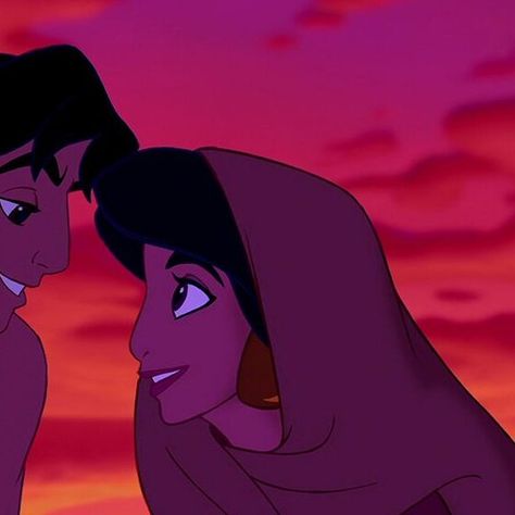 Aladin Matching Pfp, Jasmine And Aladdin Matching Icons, Aladdin And Jasmine Matching Pfp, Aladdin Matching Pfp, Jasmine Aesthetic, Disney Movie Scenes, Jasmine Aladdin, Iphone Wallpaper Glitter, Aladdin And Jasmine