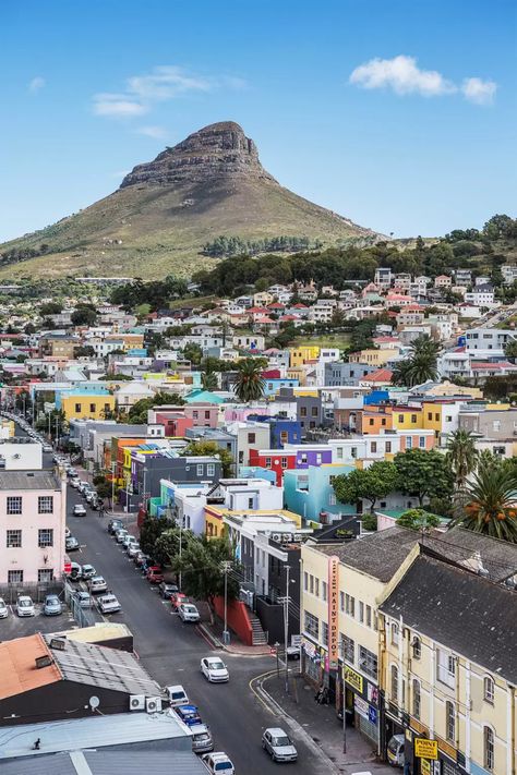 12. Cape Town, South Africa Africa City Aesthetic, South Africa Cape Town, Bo Kaap, Beautiful Cities In The World, Africa Photography, Cities Around The World, Colorful Places, Most Romantic Places, Beautiful Cities