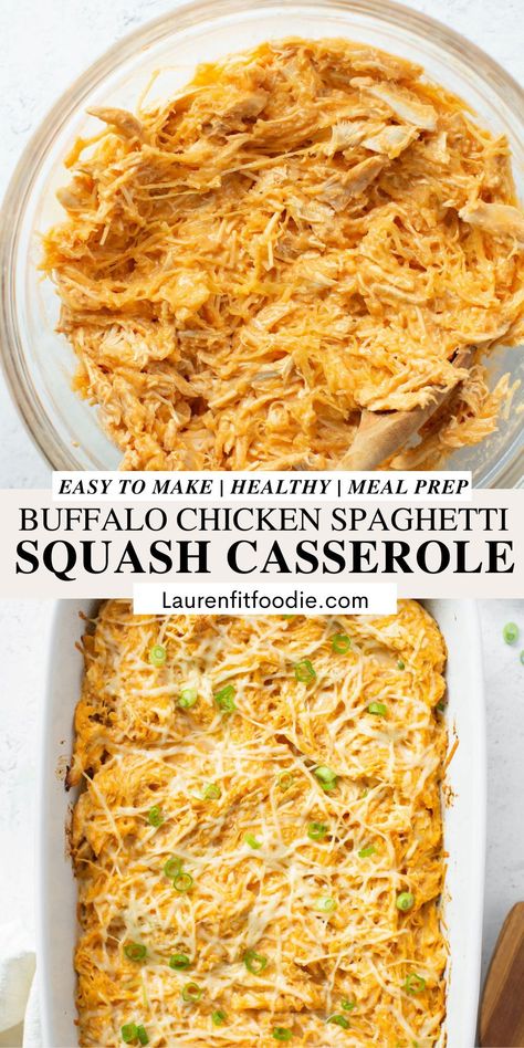 Buffalo Chicken Spaghetti Squash Casserole, Shredded Chicken Spaghetti Squash, Spaghetti Squash Recipes Buffalo Chicken, Buffalo Chicken Spaghetti Squash Bake, Spaghetti Squash Recipes Meal Prep, Big Mac Spaghetti Squash, Spaghetti Squash Chicken Casserole, Buffalo Spaghetti Squash, Spaghetti Squash Recipes High Protein