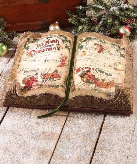 Christmas Book Decorations, Christmas Book Decor, Vintage Christmas Books, Christmas Book Display, Bookish Christmas, Book Centerpieces, Book Decoration, Magical Night, Paper Pulp