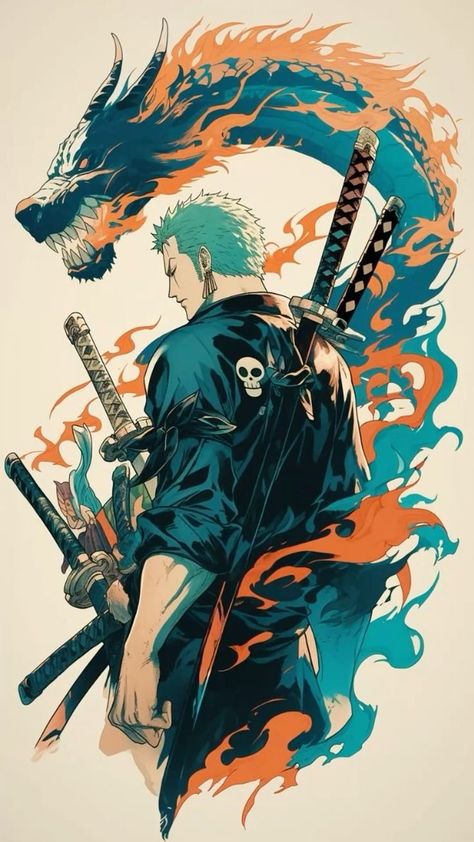 One Piece Fanart Zoro, One Piece Zoro Wallpapers, Zoro One Piece Pfp, Roronoa Zoro Wallpapers, One Piece Anime Characters, Zoro One Piece Wallpapers, Zoro Art, Zoro Tattoo, Zoro Pfp