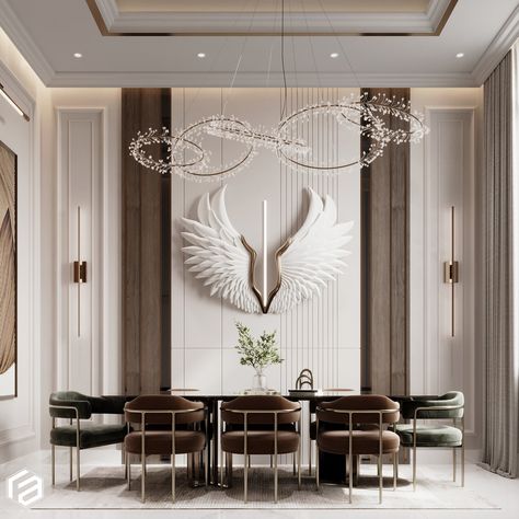 NEO CLASSIC DINNING ROOM Clasic Dinning Room, Dinning Room Furniture Design, Modern Neo Classical Interiors, Neo Classic Furniture, Neo Classical Interiors, Neoclassical Interior Design, Dinning Room Furniture, Dining Room Decor Modern, Dining Interior