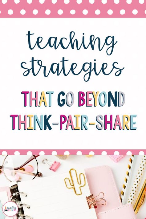 "Take your teaching strategies to the next level with these creative alternatives to Think/Pair/Share! Elevate engagement in the classroom with these fresh ideas. #teachingstrategies #classroomengagement #teacherresources" Cognitive Engagement Strategies, Direct Instruction Strategies, Engagement Strategies Elementary, Classroom Engagement Strategies, Reading Engagement Strategies, Kagan Strategies, Student Engagement Strategies, Think Pair Share, Interactive Math Journals