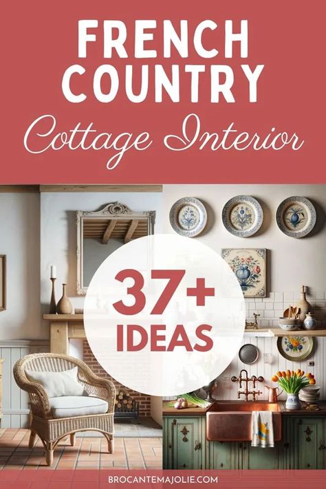 french-country-cottage-interior Modern French Cottage Decor, French Cottage Interiors, French Country Color Schemes, French Country Cottage Decorating, French Cottage Interior, Boho French Country, French Country Cottages, French Country Color Palette, Eclectic French Country