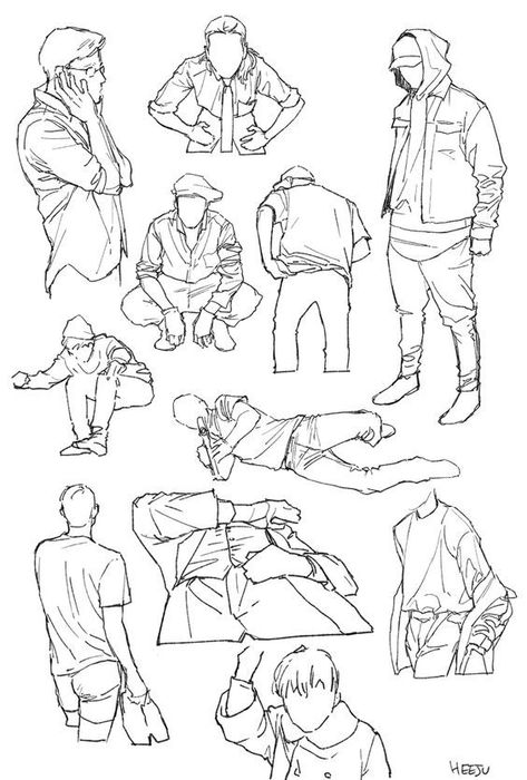 Clothing sketch doodle art drawing reference character design 강아지 그림, Body Reference Drawing, 캐릭터 드로잉, Drawing Clothes, Anatomy Art, Anime Poses Reference, Drawing Poses, Drawing Reference Poses, Drawing Techniques