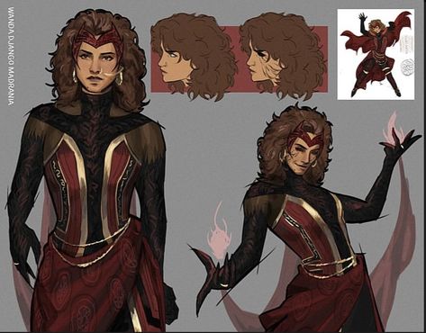 Scarlet Witch Romani, Romani Character Design, Romani Wanda Maximoff, Romani Scarlet Witch, Scarlet Witch Costume, W.i.t.c.h Fanart, Scarlet Witch Comic, Marvel Pins, Arte Monster High