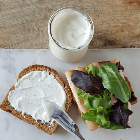 Greek Yogurt Mayo Recipe, Yogurt Mayonnaise Recipe, Low Fat Mayonnaise Recipe, Thm E Meals, Thm Salad, Greek Yogurt Mayo, E Meals, Thm Diet, Good Protein Foods