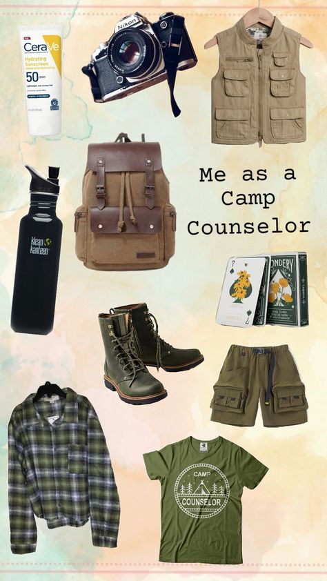 Me as a Camp Counselor Camp Counselor Outfit, Camp Counselor Aesthetic, Camp Counselor, West Seattle, Spring 2025, Day Camp, Camping Outfits, Camping Crafts, Summer Camp