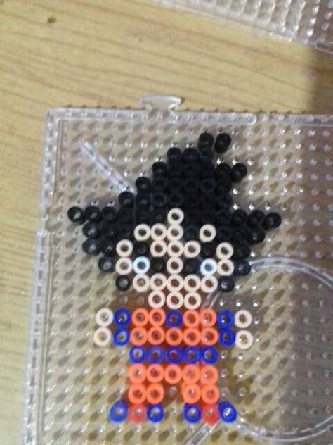 Hema Beads Pattern Design, Easy Hama Bead Designs, Goku Perler Beads, Hama Beads Easy, Fuse Beads Ideas Cute, Mini Perler Bead Patterns, Minecraft Beads, Hama Art, Easy Perler Beads