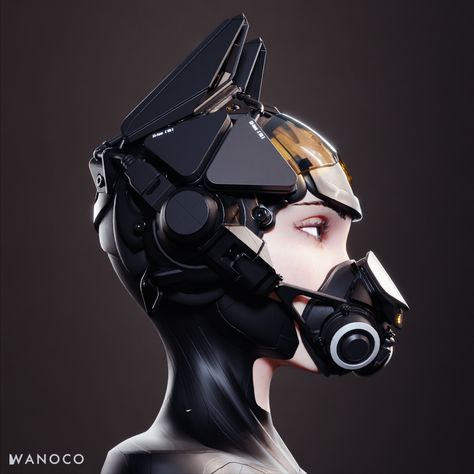 ArtStation - Pilot Helmet: Dog Head, wanoco 4D Smart Motorcycle Helmet, Dog Helmet, Futuristic Mask, Robot Mask, Sci-fi Helmet, Cyberpunk Helmet, Pilot Helmet, Futuristic Helmet, Pilots Art