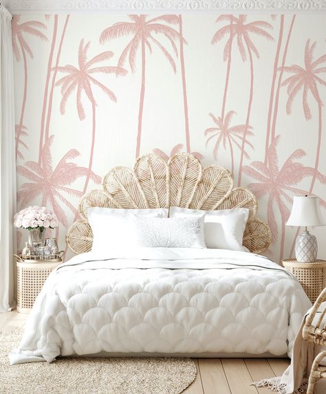 Pink Surf Bedroom, Malibu Barbie Aesthetic Bedroom, Pink Beach Aesthetic Room, Beach Girls Room, Juliets Room, Dora Bedroom, Pink Beach Room, Beach Bedroom Girls, Girls Beach Theme Bedroom