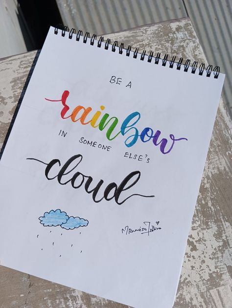 Calligraphy Quotes Doodles Design, Calligraphy Thoughts, Quotes For Journal, Rainbow Calligraphy, Calligraphy Swirls, Niqab Tutorial, Diary Drawing, Calligraphy Quotes Doodles, Brush Lettering Quotes