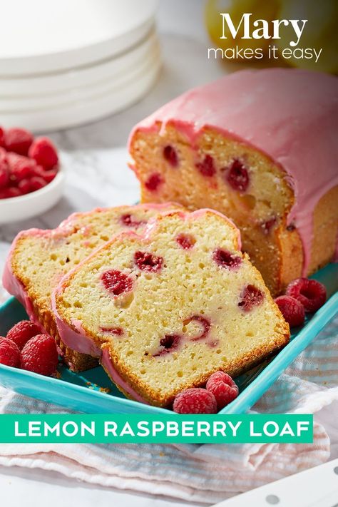 Raspberry Loaf Recipes, Lemon Raspberry Loaf, Raspberry Loaf Cake, Raspberry Loaf, Dessert Lemon, Raspberry Bread, Mary Berg, Afternoon Tea Recipes, Lemon Bread