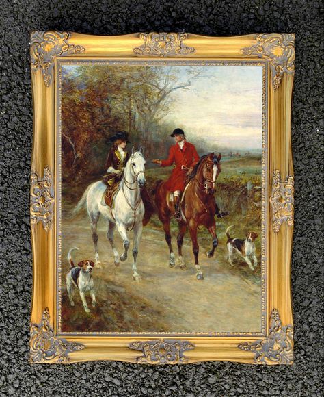 Fox Hunting Decor, Woods Project, Foyer Tables, Victorian Oil Painting, Hunting Painting, Art Deco Artists, Country Style Interiors, Hunting Pictures, Horse Oil Painting