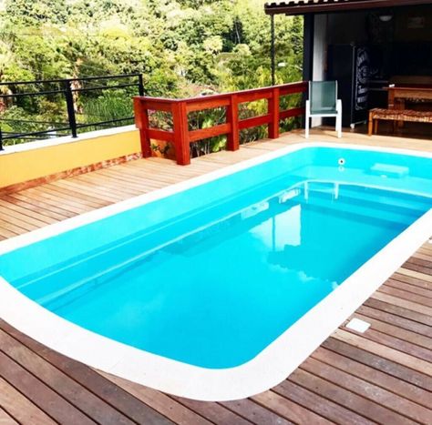 Small Inground Pool, Pools For Small Yards, Cheap Pool, Pool Kits, Fiberglass Pool, Pools Backyard Inground, Tank Pool, Small Pool Design, Swimming Pools Inground